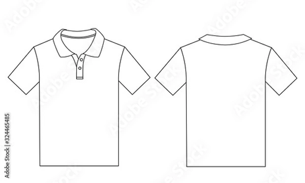 Fototapeta blank tshirt design template