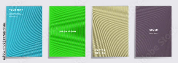 Fototapeta Radial semicircle geometric lines patterns.