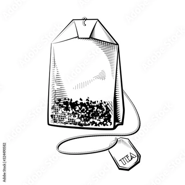 Obraz Tea bag sketch
