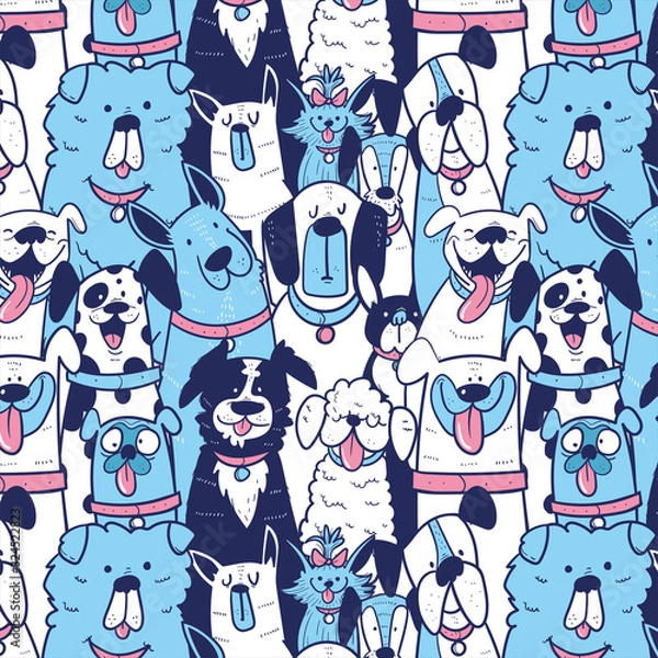 Fototapeta Dogs Pattern