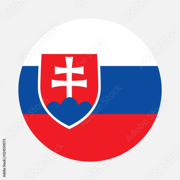 Fototapeta Slovakia flag circle
