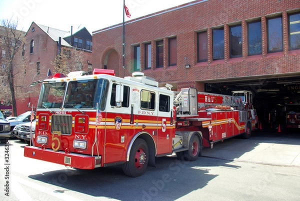 Fototapeta pompiers ny fd