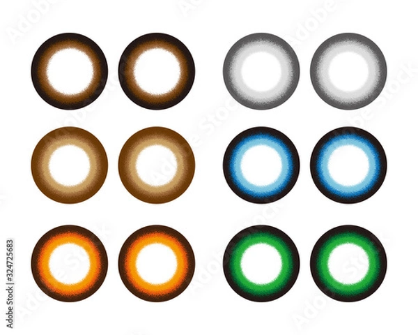 Obraz カラーコンタクトレンズのイラスト