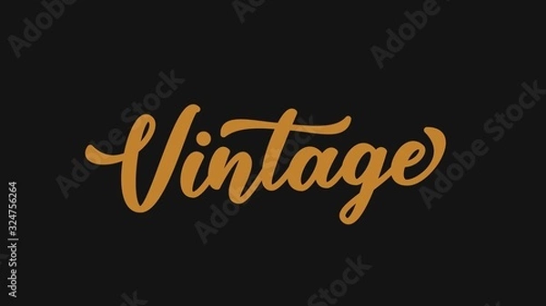 Obraz Vintage hand drawn lettering for apparel print design. Vector illustration.
