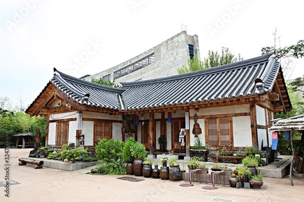 Fototapeta 부천한옥마을입니다