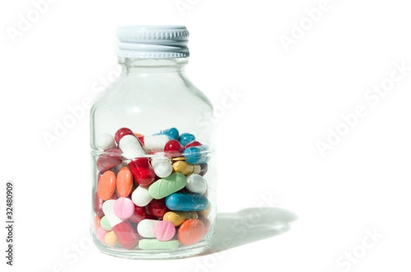 Fototapeta flacon de comprimés