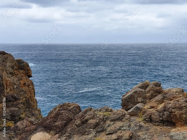 Fototapeta View over rocks in Kiama
