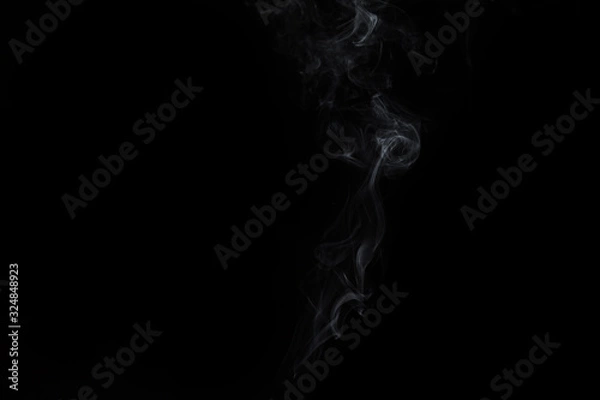 Obraz Abstract smoke image on black background