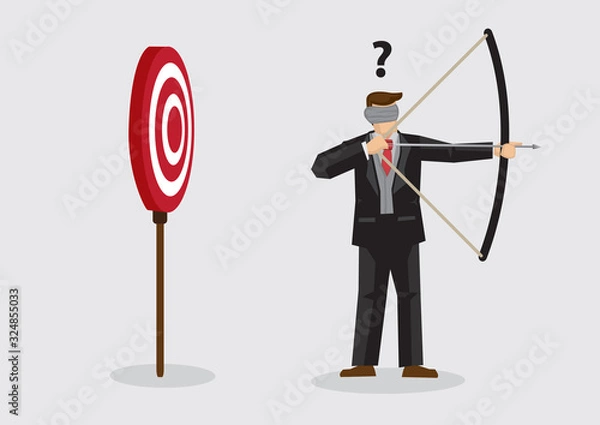 Obraz Shooting Target Blindly Vector Illustration