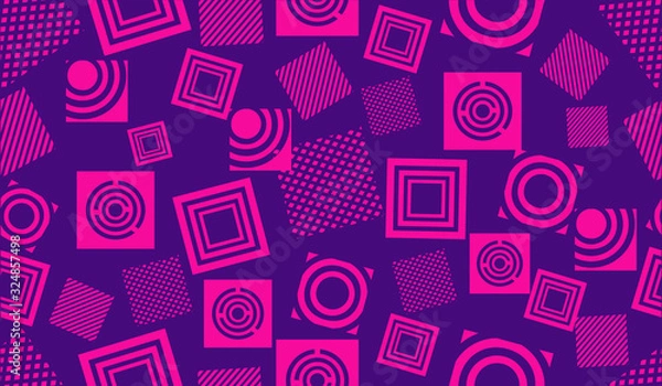 Fototapeta seamless circle geometric modern pattern