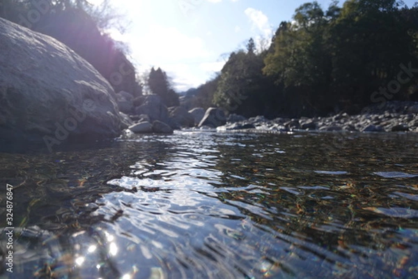 Fototapeta 群馬の川