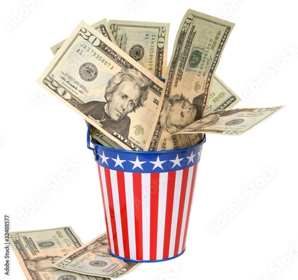 Obraz Uncle Sam's Collection Pail