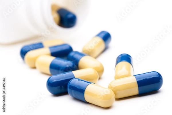 Obraz yellow and blue capsules