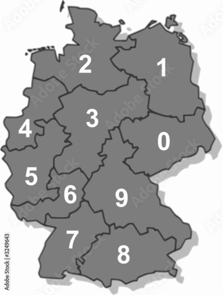 Obraz postleitzahlen deutschland