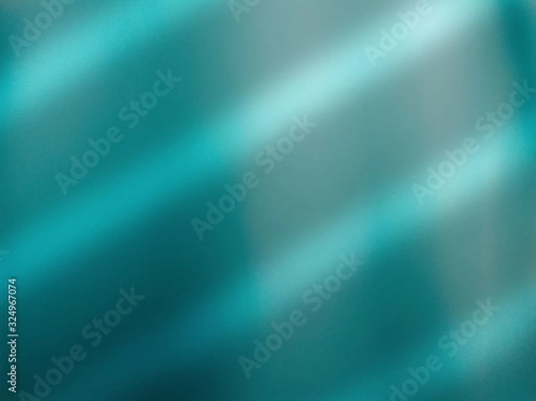 Fototapeta shadow leaf on turquoise background design concept in underwater blue with ocean