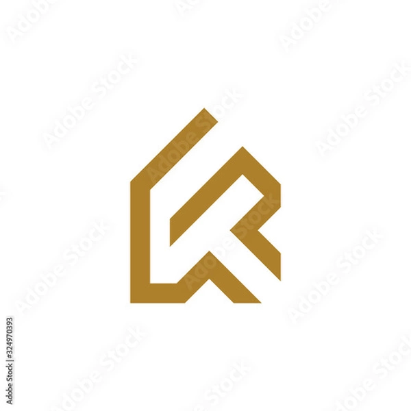 Obraz KT K T letter logo design vector