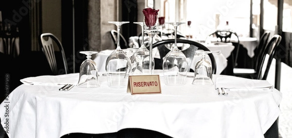 Obraz Restaurant table
