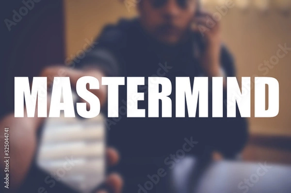 Obraz Mastermind word with blurring background