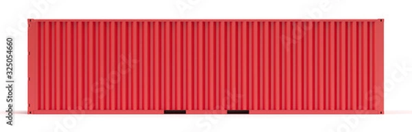 Obraz Shipping conteiner on white background