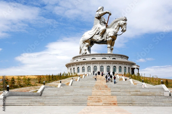 Obraz Gengis Khan a cavallo