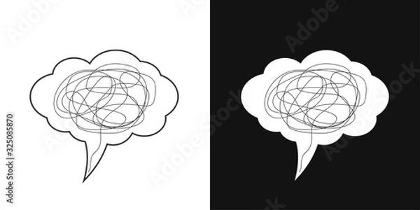 Fototapeta Depression concept icon