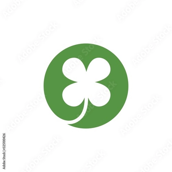Fototapeta clover leaf vector icon illustration design