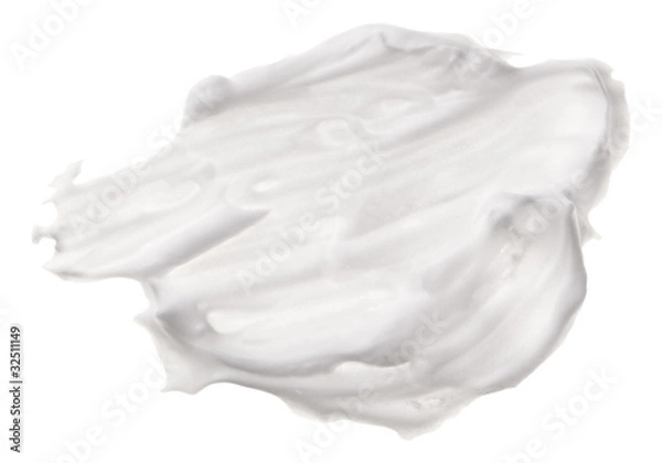 Obraz Shave foam (cream) sample, isolated on white