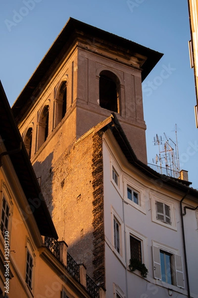 Obraz Old tower on a house
