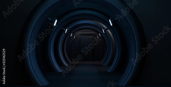 Fototapeta Space environment, ready for comp of your characters.3D rendering