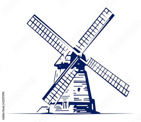 Obraz emblemat młyna