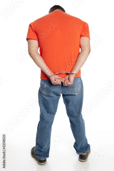 Obraz criminal in handcuffs