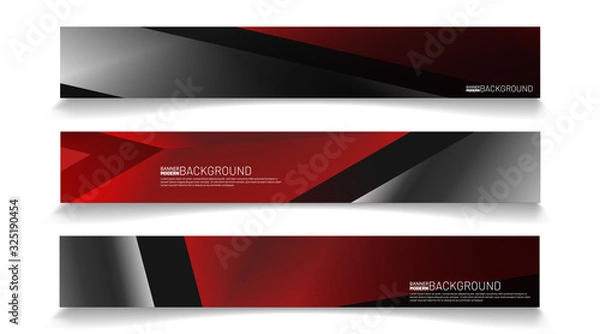 Fototapeta Modern web banner background. abstract vector template design