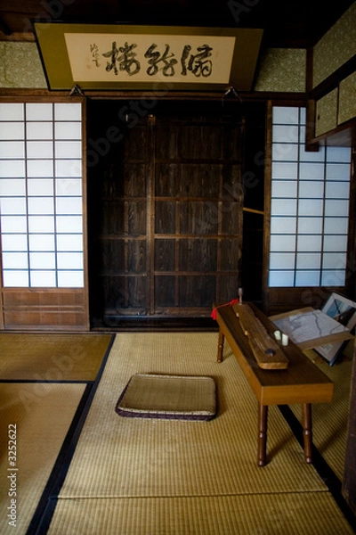 Fototapeta old japanese house interior