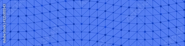 Fototapeta Abstract Low Polygon Mesh Generative Art background illustration