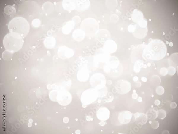 Fototapeta white blur abstract background. bokeh christmas blurred.