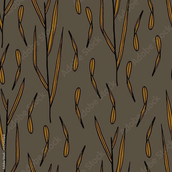 Obraz Herbs vector stock illustration set hand drawing