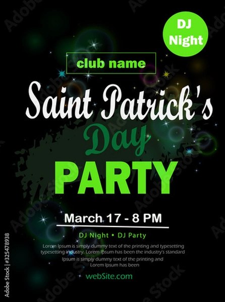 Fototapeta St. Patrick's Day poster. Vector illustration