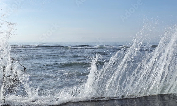 Fototapeta wave on the beach