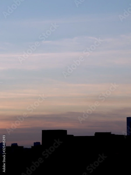 Obraz sunset over the city