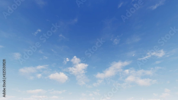 Obraz Cloudy blue sky abstract background, blue sky background with tiny clouds