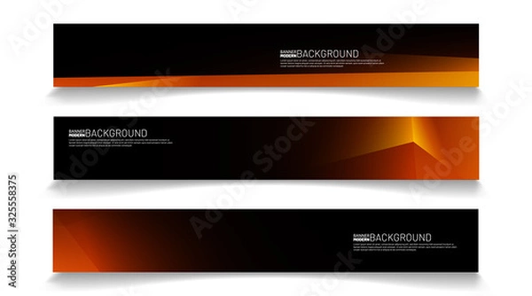 Obraz Modern web banner background. abstract vector template design. light effect illustration