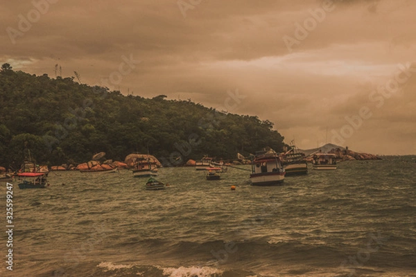 Obraz Conjunto de barco en el mar