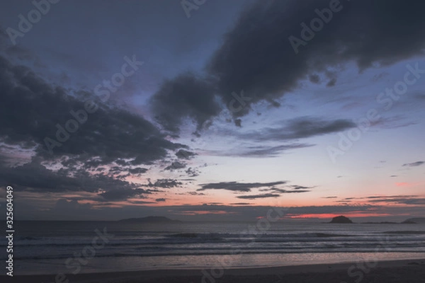 Obraz Amanecer en la playa brasilera
