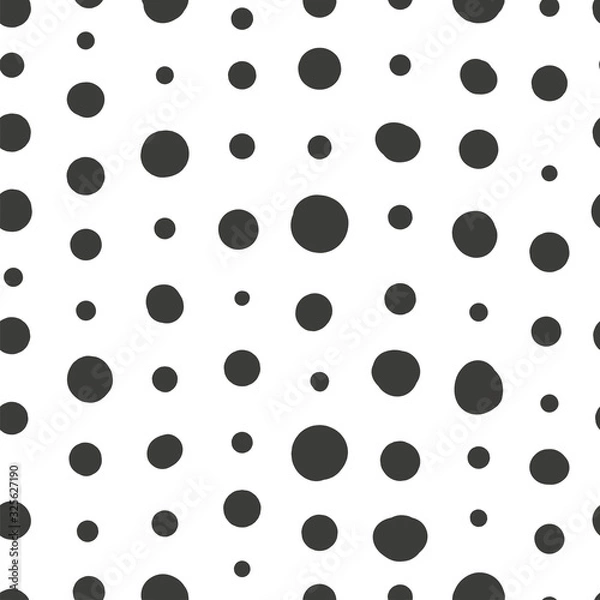 Fototapeta Seamless patterns set in scandinavian style. Abstract patterns for print on wallpaper, gift paper, textile, paper. Two-color pattern white background