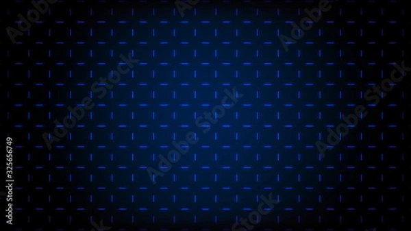 Fototapeta Abstract Dark blue Grid Pattern Design background. Light Glow Led Striped Grid Pattern Blue Gradient Background.