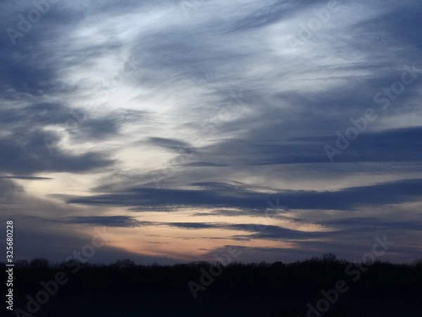 Obraz clouds over the sky