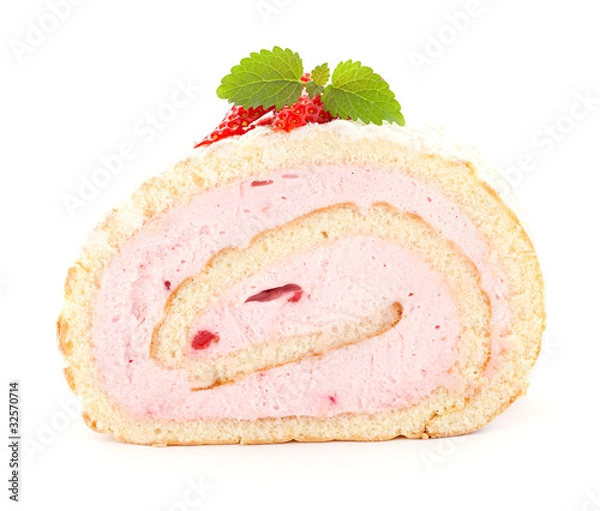 Obraz frische Biskuitrolle