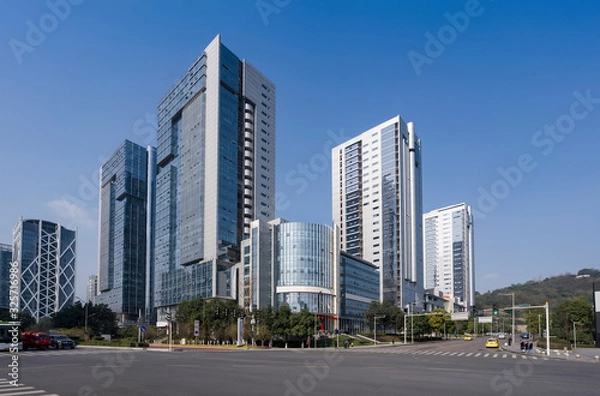 Obraz Modern architecture of Chongqing High Tech Park