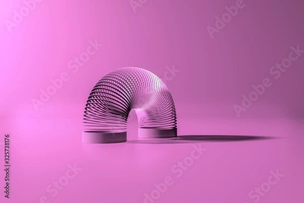 Fototapeta Sajgonka umieszczona na różowej podłodze. Minimalna koncepcja pomysłu.