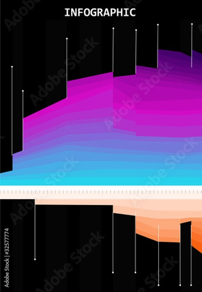 Obraz Colored Bar Chart